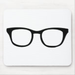 black glasses icon mousepads