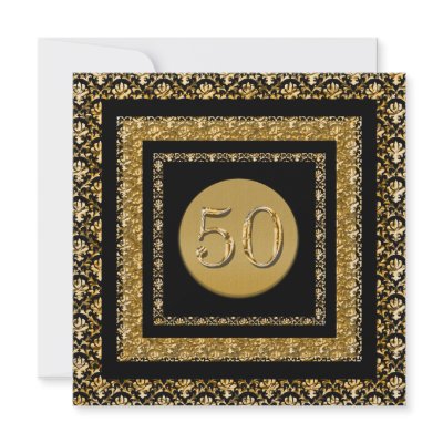 Black gold 50th birthday "any event" by mensgifts