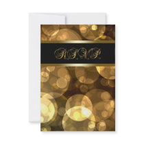 Black Gold Bubbles RSVP