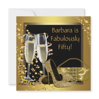 Black Gold Champagne 50th Birthday Party by Pure_Elegance