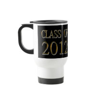 Black & Gold Class Of 2012 Graduation Mug