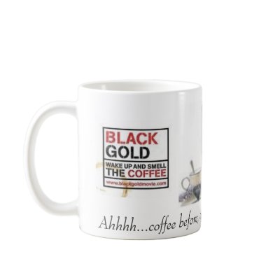 BLACK GOLD COFFEE MUG by FamousFaces