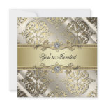 Black Gold Damask Party