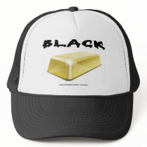 Black,Gold,Gold Bar,Oil Field Hat,Oil