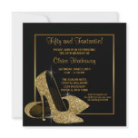 Black Gold High Heels Womans Brithday Party