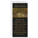 Black & Gold invitation Rack Card rack cards