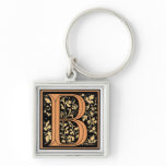 Black & Gold Letter ‘B’ - Keychain