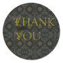 BLACK GOLD  Print  Thank You envelope seal Stickers