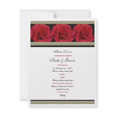 Black gold red elegant wedding by Florals