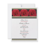 Black gold red elegant wedding invitations