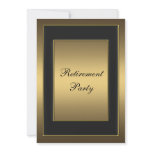 Black Gold Retirement Party invitations