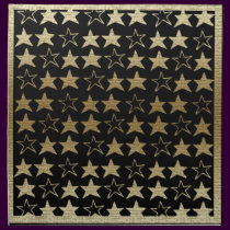 Black & gold  Star Design Napkins napkins