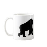 black gorilla walking monkey mug