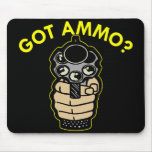 Black Got Ammo Pistol mousepads