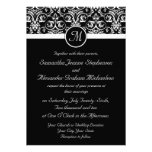 Black Grand Insignia Wedding Invitations