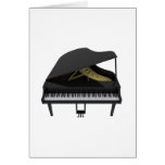 Black Grand Piano: 3D Model: Cards