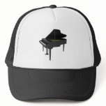 Black Grand Piano: 3D Model: Hats
