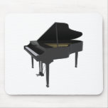 Black Grand Piano: 3D Model: mousepads