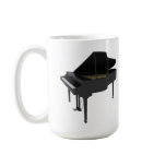 Black Grand Piano: 3D Model: mugs