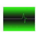 Black Green EKG