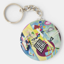 Black Grid Key Chain