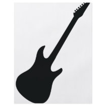 black guitar icon personalized flyer