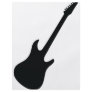 black guitar icon personalized flyer