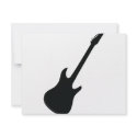 black guitar icon invitations