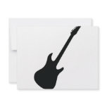 black guitar icon invitations