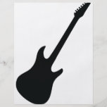 black guitar icon personalized flyer