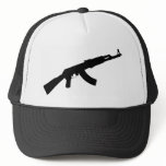 black gun ak 47 icon hats