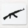 black gun ak 47 icon mousepads