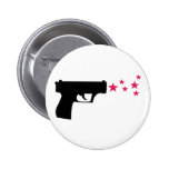 black gun star pistol stars pin