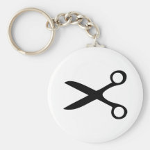 black hairdresser scissors key chains