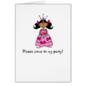 Black haired princess cards