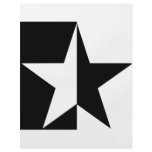 black half star icon personalized flyer