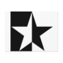 black half star icon postcards