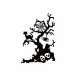 Black Halloween Spooky Tree photo sculptures