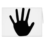 black hand icon cards