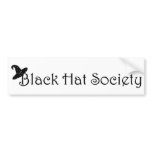 Black Hat Society Bumper Sticker bumper stickers