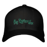 Black Hat with Green and Yellow logo embroidered hats