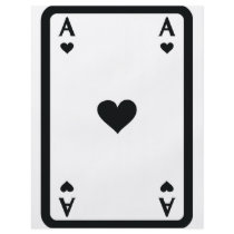black heart ace icon custom flyer