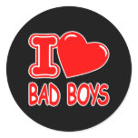 Black Heart Love Bad Boys stickers