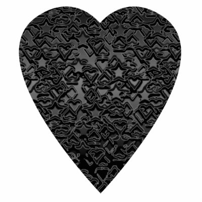 Black Heart. Patterned Heart Design. Photo Cutout by PsyborgAli