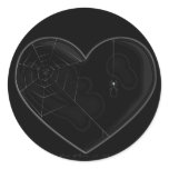 Black Heart Sticker #1