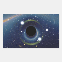 Black hole in front of the Large Magellanic Cloud Stickers