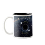 Black hole in space coffee mugs