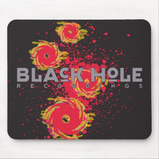 Black Hole Recordings "Fire" Mousepad Black