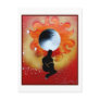 Black Hole Sun Behind Shadow Man
