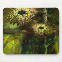 Black holes in green space mouse pads